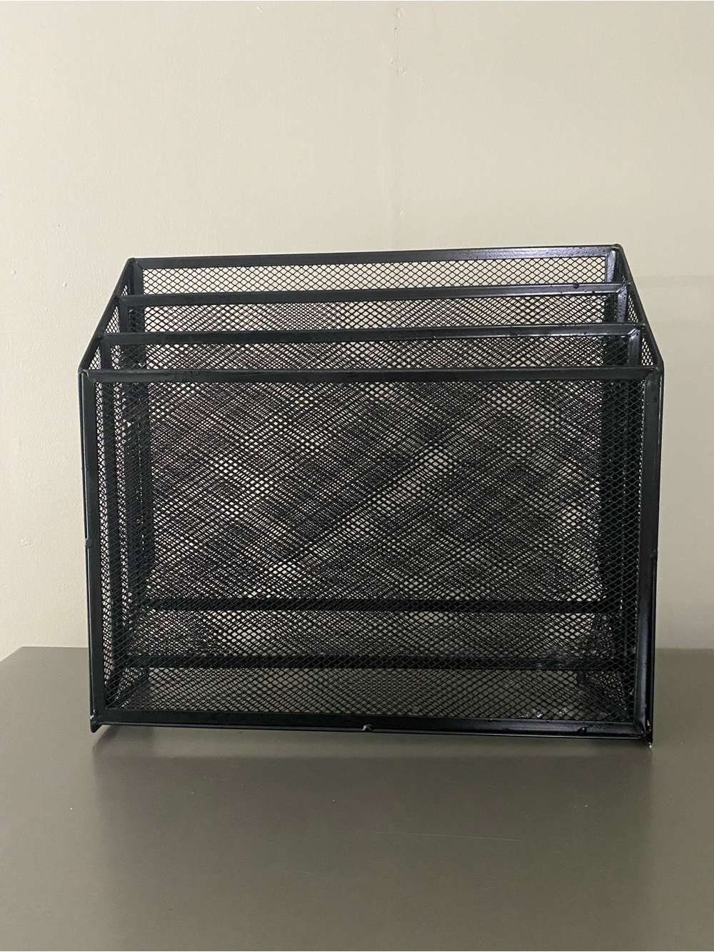 Black Mesh Desk File Organizer - Home Storage & Organization